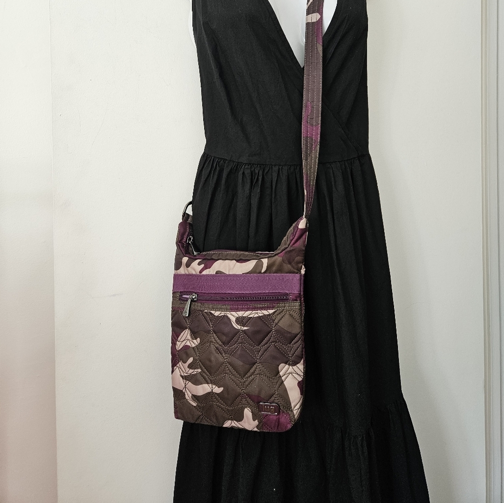 Lug Skipper Purple Camo Crossbody